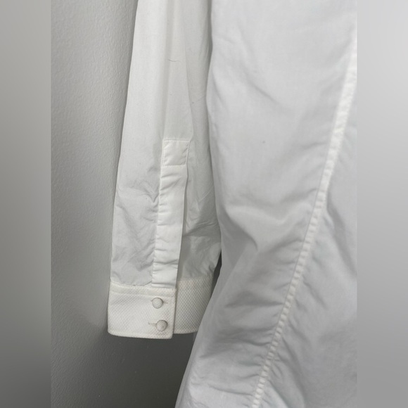BALMAIN Wing-Collared Oxford Classic White Tuxedo Shirt - Picture 13 of 15